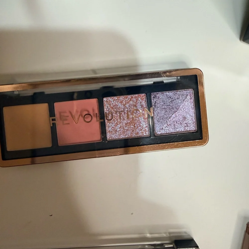 L.A. Colors Multi-Shade Eyeshadow & Face Palettes - Warm Browns, Pinks, Peach